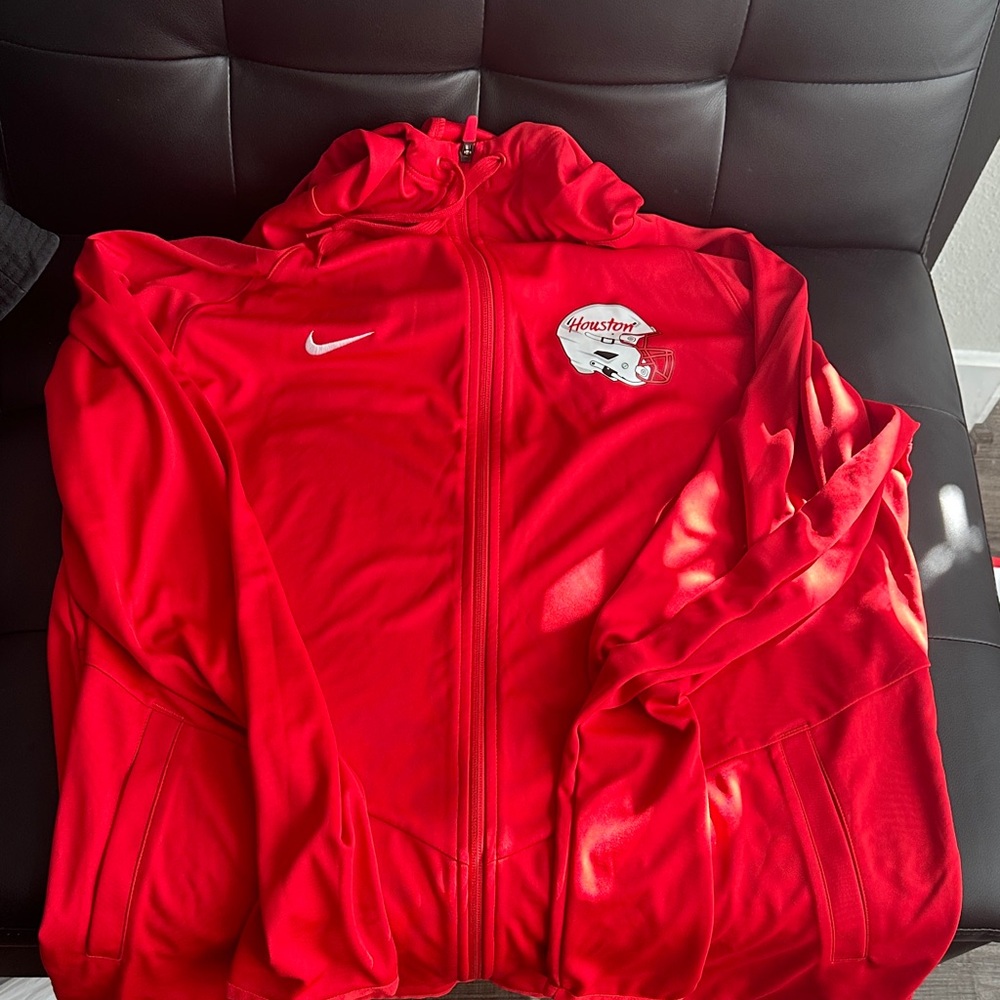 Nike Red Houston Full-Zip Hoodie